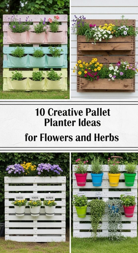 Creative Pallet Planter Ideas for Flowers and Herbs