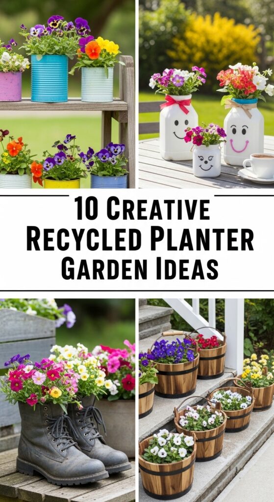 Creative Recycled Planter Garden Ideas