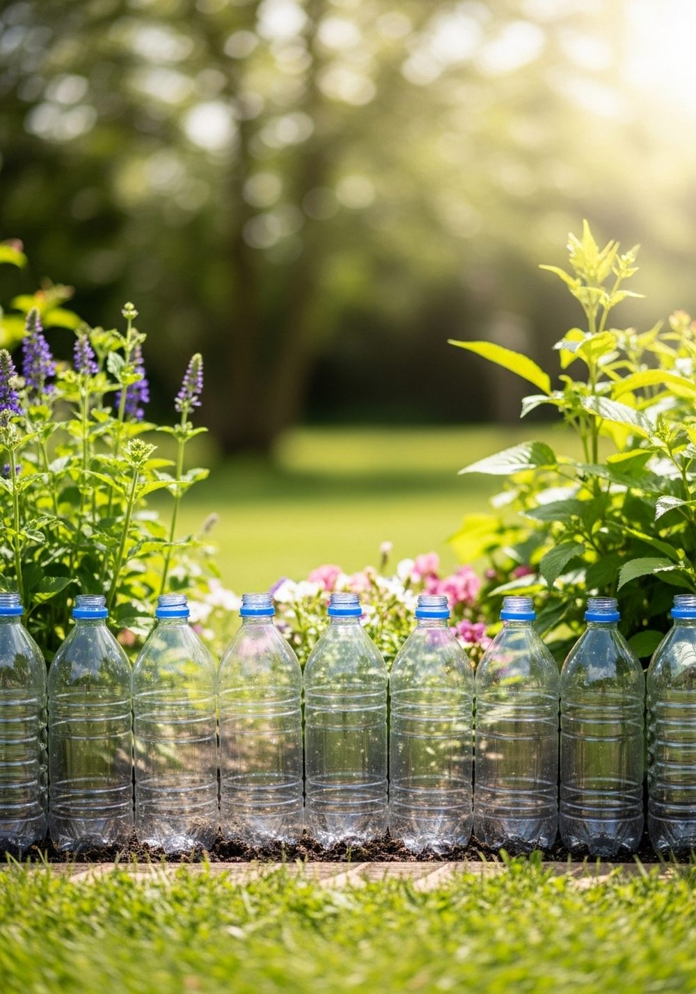 Bottle Fence Style Border