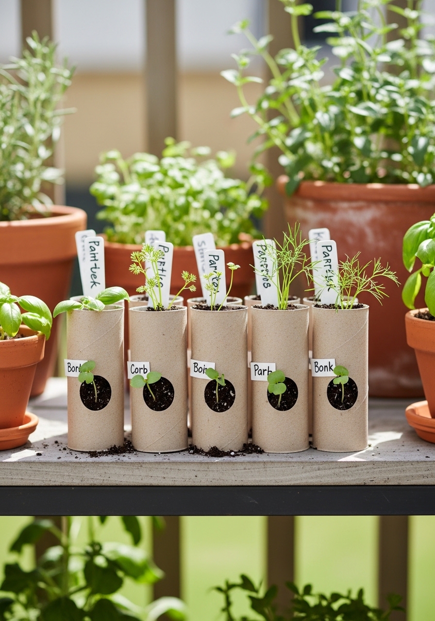 Create Labeled Herb Seed Tubes