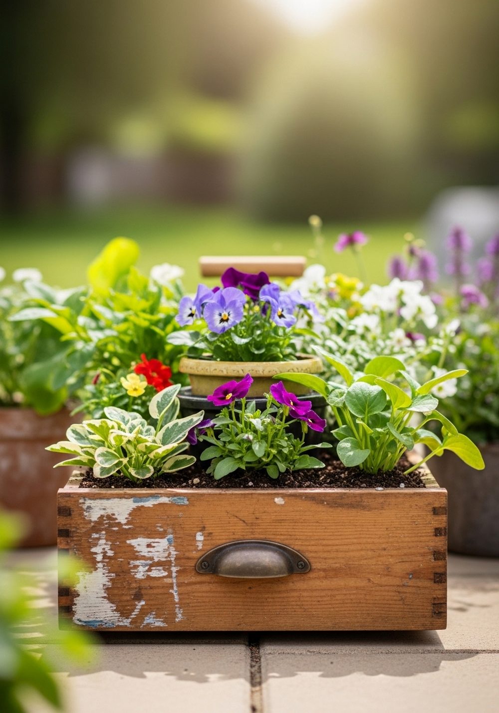 Drawer Box Flower Display