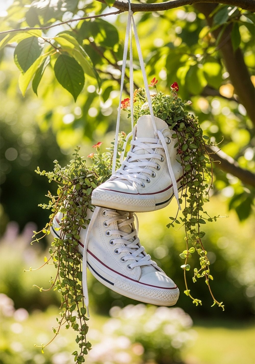 Hanging Converse-Style Shoe Basket