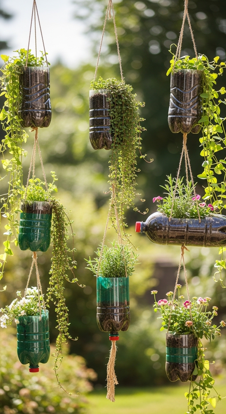 Hanging Plastic Bottle Planters