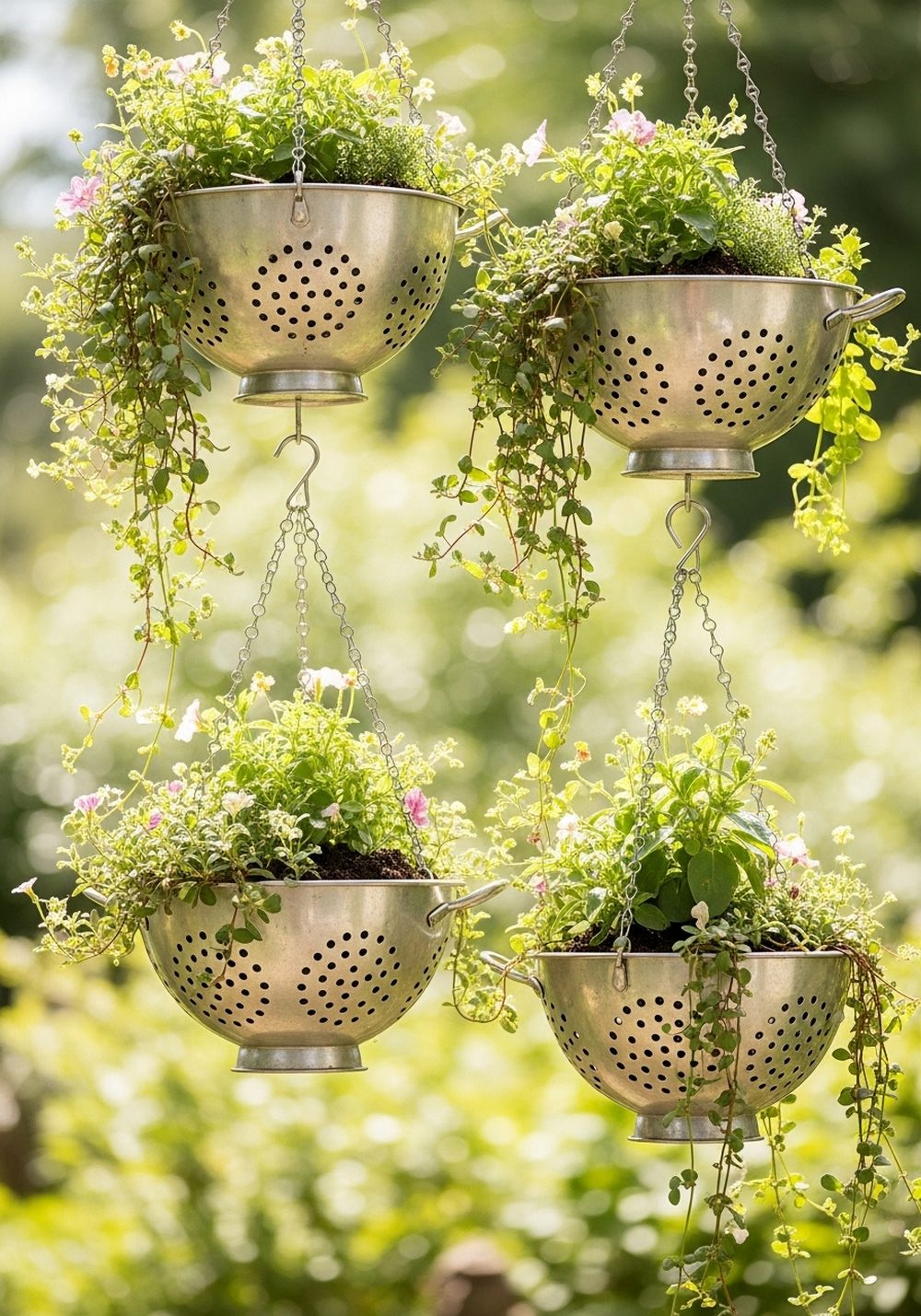 Metal Colander Hanging Baskets