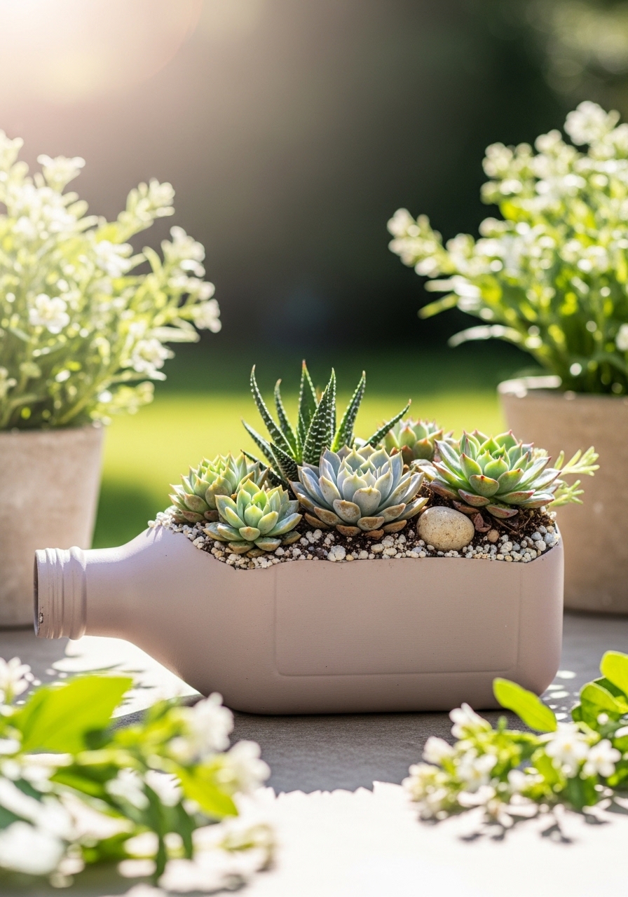 Milk Jug Succulent Bowl