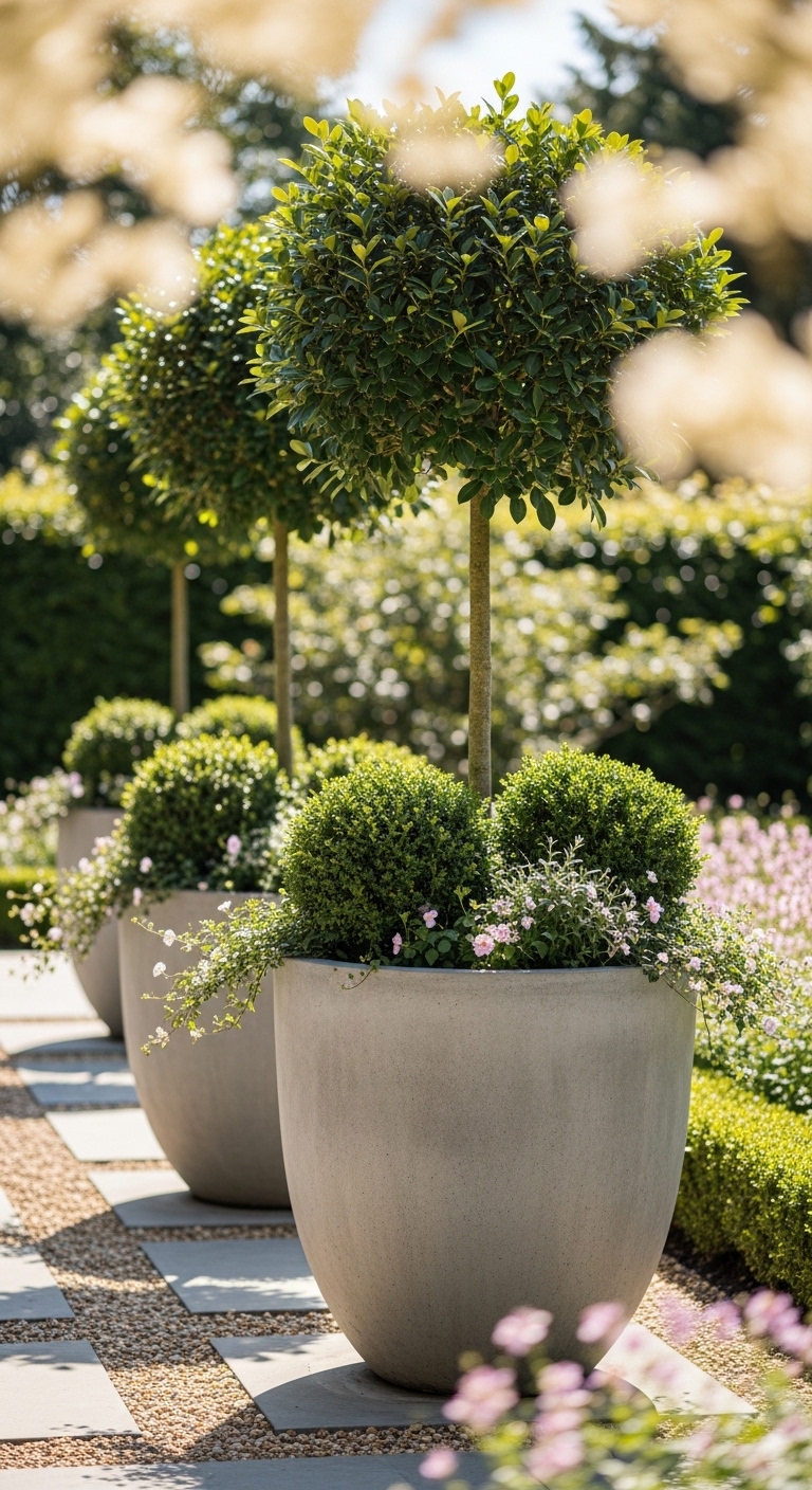Oversized Concrete Statement Planters