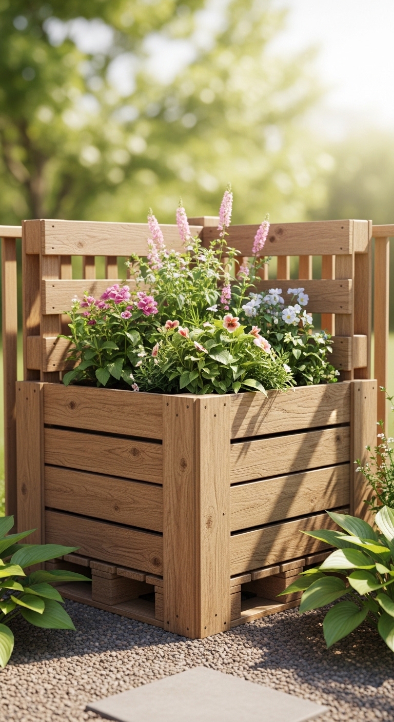 Pallet Box Planter Corner