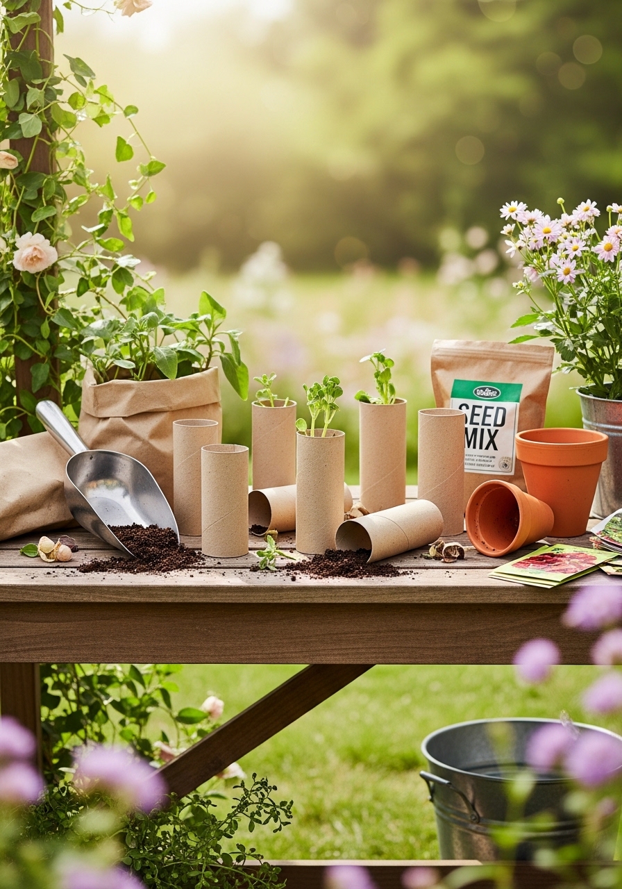 Set Up A Rustic Potting Bench Seed Area