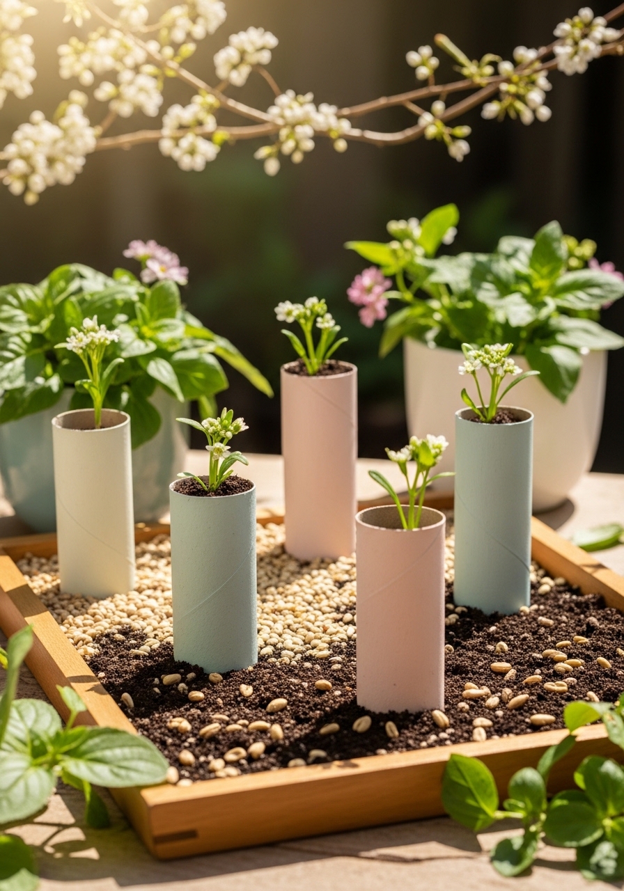 Use Painted Tubes For A Cheerful Seed Station