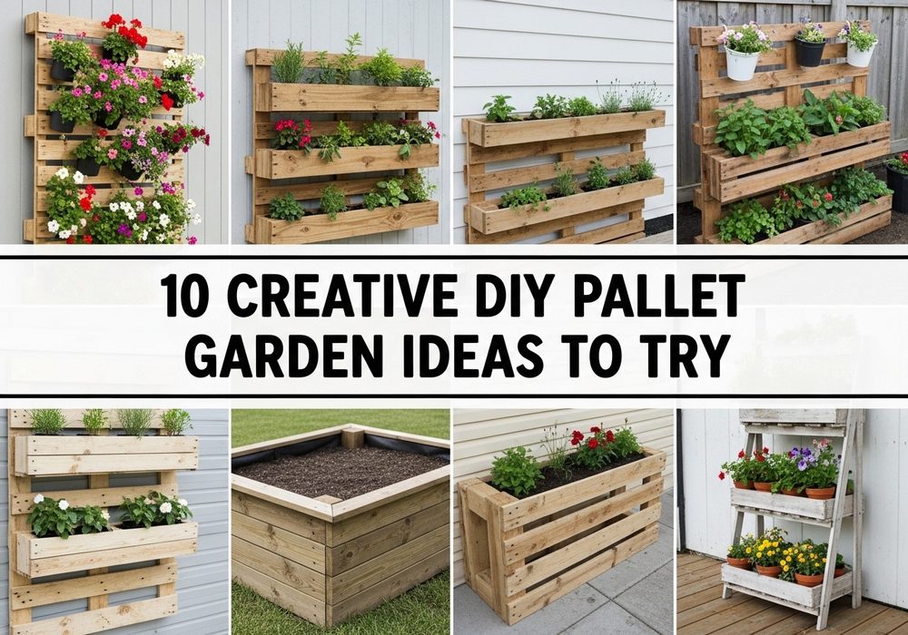 10 Creative DIY Pallet Garden Ideas to Try - Small Garden Plans