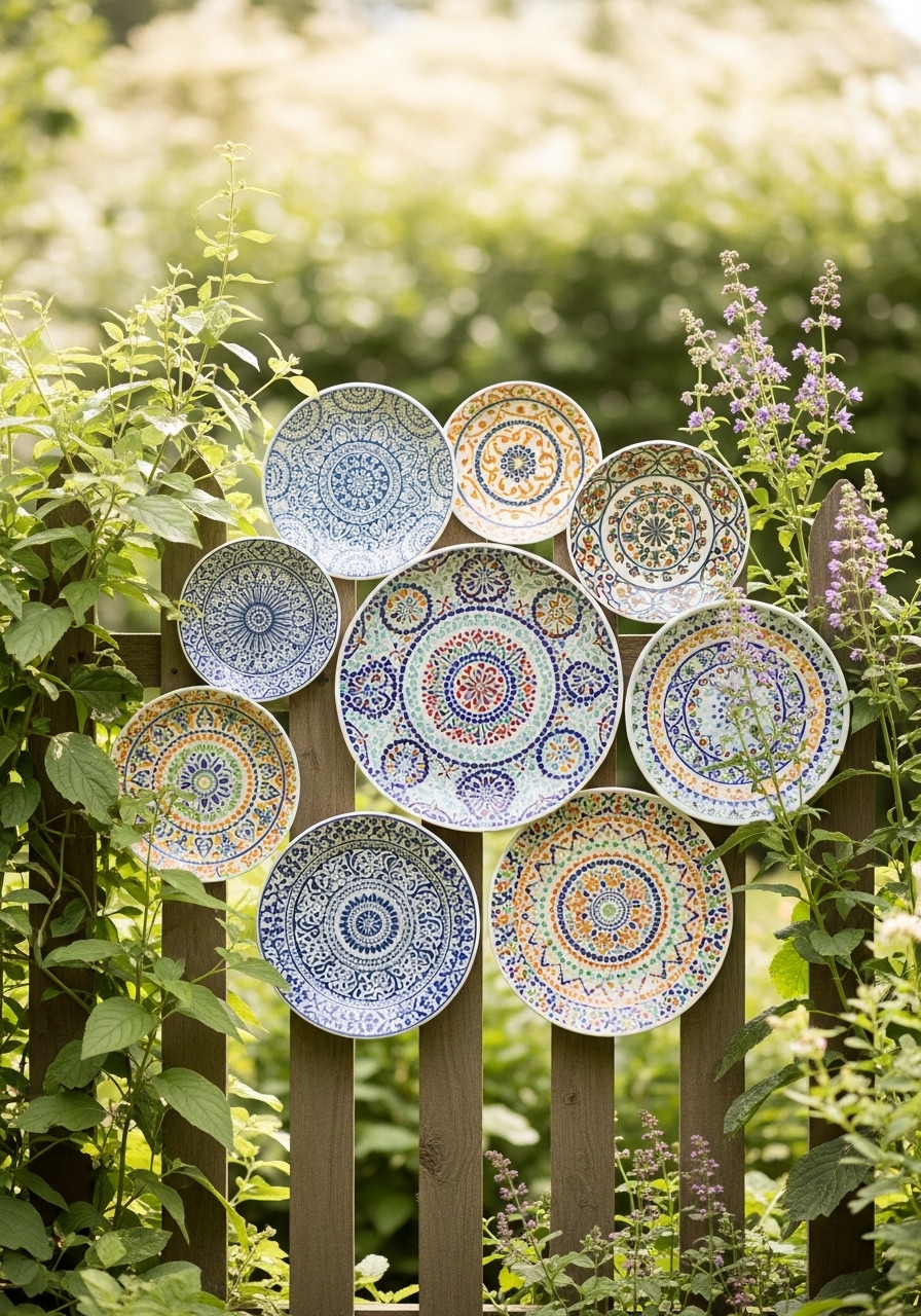 Mosaic Plate Fence Gallery